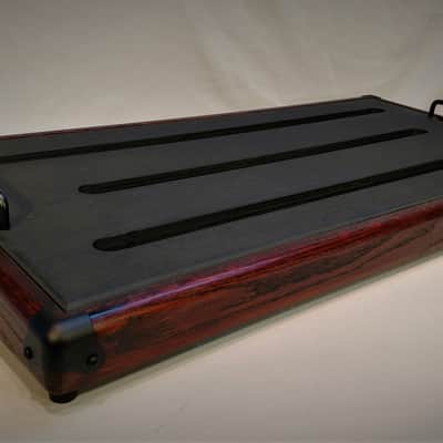 Jamboard Pro Deluxe Large - 16 x 32 - Oak Frame w/ Black Cherry Stain - Professional Pedalboard image 4