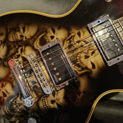 Gibson les Paul custom shop graphic Rare 2012 - Skull graphic image 9