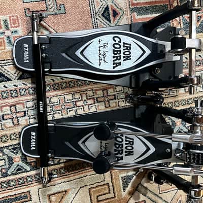 Tama HP900PWN Iron Cobra 900 Series Power Glide Double Bass Drum Pedal 2010s - Black/Chrome image 2