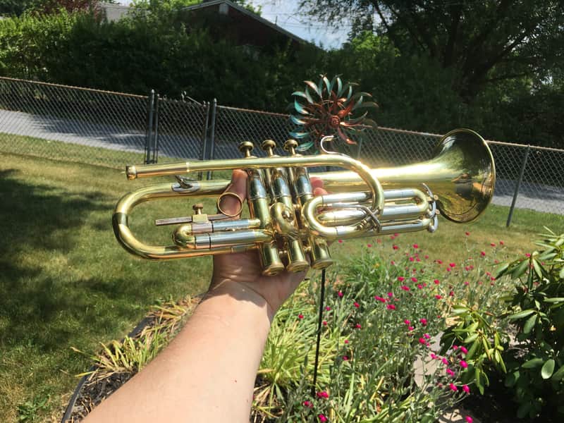 SUMMER DEAL 1948 L.A. SUPER CORNET GREAT COMPRESSION TONE RING SWEET NO REPAIS I CAN ALL BRACES FINE SEE image 1