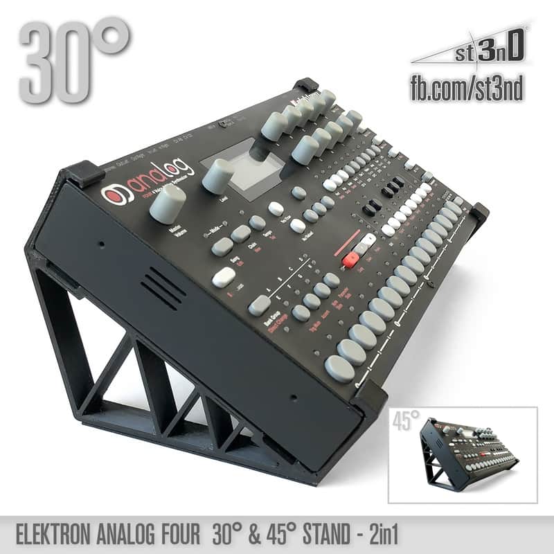 DUAL STAND for ELEKTRON Analog Four MK1 / Analog Rytm MK1 -  30° and 45° image 1