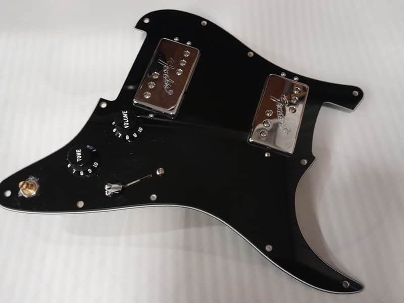 Fender USA made Strat 2 Shawbucker Wide Range Humbucker pickguard assembly 2022 MOD image 1