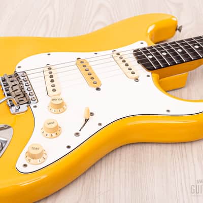 1986 Fender Order Made Yngwie Malmsteen Stratocaster ST62 Yellow White w/ USA Dimarzio DP117, Japan MIJ Fujigen image 6