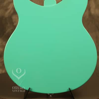 2013 Rickenbacker 330/12S 12-string Sea Green w/Rose Morris sound hole image 18