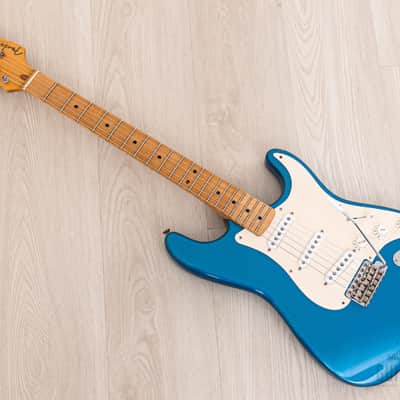 1989 Fender American Vintage '57 Stratocaster, Lake Placid Blue w/ Custom Shop Fat 50s & Tweed Case image 11