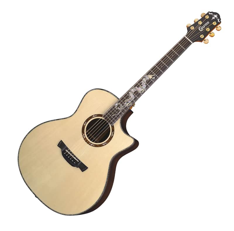 Crafter KDG-036 SR Premium Cutaway Top Back Solid L.R. Baggs Acoustic Guitar image 1