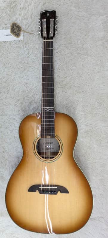 Alvarez MP60e Shadowburst Masterworks Acoustic Electric All Solid Parlor Guitar image 1