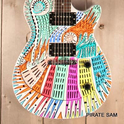 Gretsch  Custom art guitar  Ignite Jet Club HH  "  Hot Times in the City" " image 4