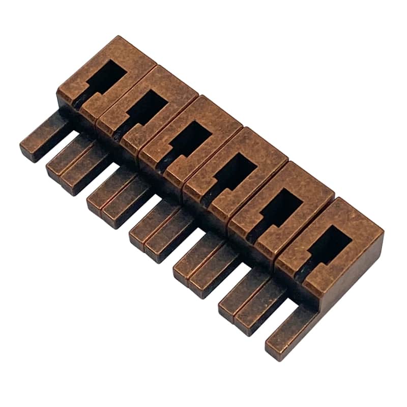 Authentic Floyd Rose Non-Fine Tuner Saddle Set - Antique Bronze image 1