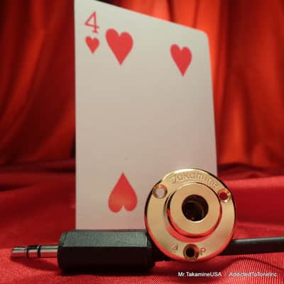 Takamine 4 Pin Phantom Power Upgrade Jack / CTP-1 CTP-2 CTP-3 PreAmp GOLD Pre Wired RARE image 6