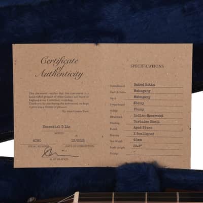 Atkin Essential D 12-Fret Slope Shoulder Dreadnought Baked Sitka/Mahogany Aged Natural w/Slotted Headstock (Serial #4080) image 9