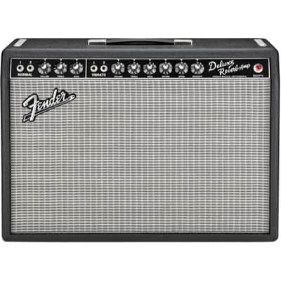 Fender '65 Deluxe Reverb Electric Guitar Tube Combo - Black, 22 Watt image 1