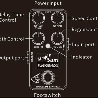 Simple Sam Flanger-Roo Flanger Guitar Effect Pedal True Bypass Astounding Tone Bild 4