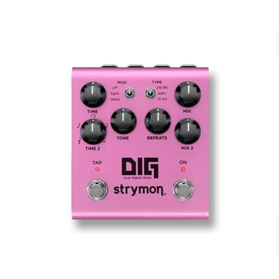 Strymon DIG V2 - Dual Digital Delay - Guitar Effects Pedal - Pink image 3
