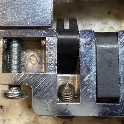Schaller 456 Stud Mount Adjustable Bridge With Fine Tuners - Chrome image 9