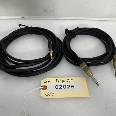 Unbranded ¼" To ¼" Male 15FT Cable #02026 (LOT OF 2)TRUEHEARTSOUND image 1
