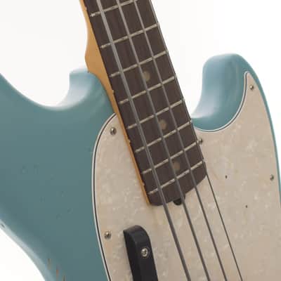 Fender Justin Meldal-Johnsen Road Worn Signature Mustang Bass 2025 Faded Daphne Blue 3385GR image 8