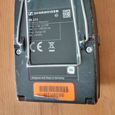 Sennheiser EK100 G3 Diversity Receiver - GB 606-648 MHz (for EW100 G3 System) image 5
