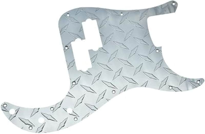 Fender Precision Bass Diamond Pickguard - Silver image 1