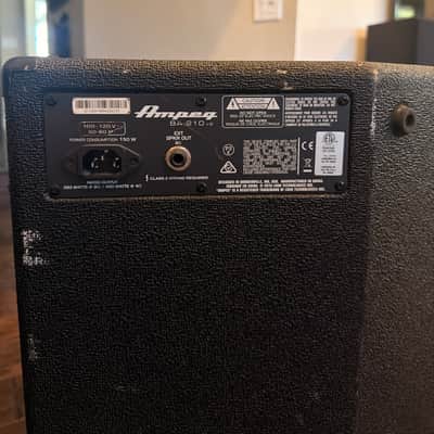 Ampeg BA-210v2 450-Watt 2x10" Bass Combo 2014 - Present - Black image 2