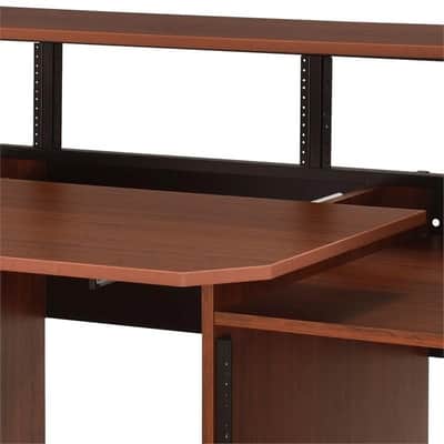 71" Studio Furniture Music Workstation Wooden Brown image 5