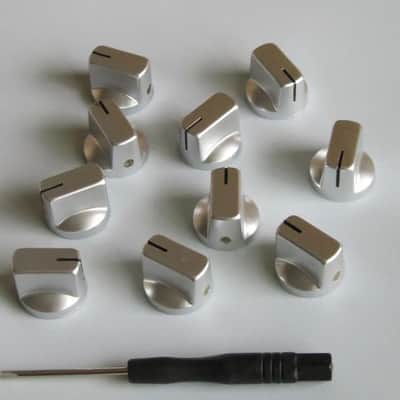 8pcs Guitar Bass AMP Amplifiers Control Knobs in Chrome image 1