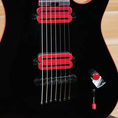 Schecter Sunset-7 Red Dawn - Gloss Black image 5