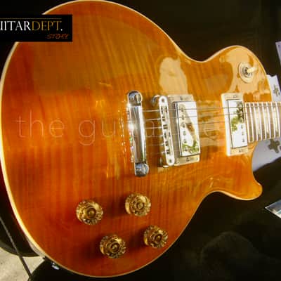♚ PRISTINE ♚ 2015 Gibson Les Paul STANDARD 100th Ann.♚ AMBER CANDY AAA TIGER FLAME ♚ CRAZY! image 17