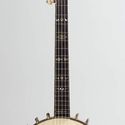Bacon Professional FF Special Grand Concert 5 String Banjo, c. 1915, period black hard shell case. image 8
