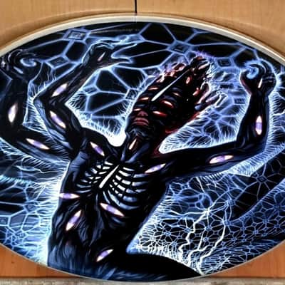 Tool, PAIR of The Great Turning 22" Bass Drumheads, Danny Carey image 3