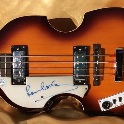 The Beatles Paul McCartney Signed Autographed Hofner Bass Guitar (PSA/DNA Certified) image 2