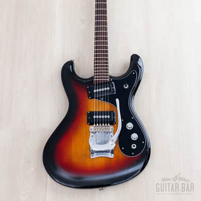 1970s Mosrite Ventures Model Vintage Electric Guitar Ash Body w/ Case, Firstman Avenger image 2