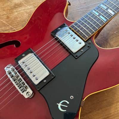 Epiphone  Riviera Blue Label  1971-75 - Cherry VIDÉO image 4