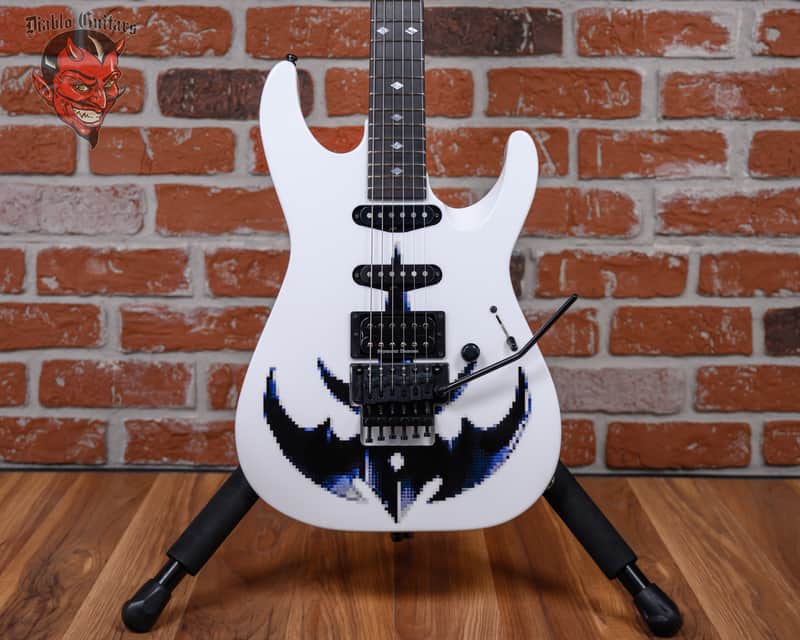 ESP Custom Shop M-II HSS Snow White with Queensryche Triryche Empire Logo 2026 w/OHSC image 1