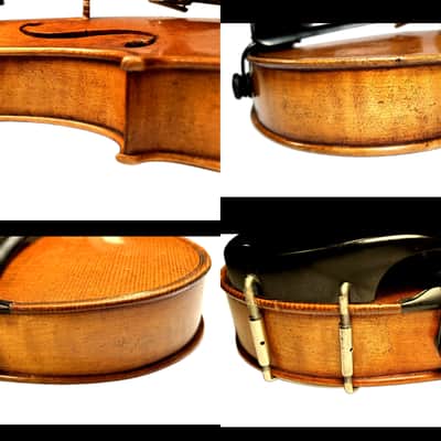 Vintage 4/4 Violin Outfit – Beautiful Flamed Maple Back – Old European Labeled Violin with Bow & Case – Warm Resonant Tone (Video) image 21