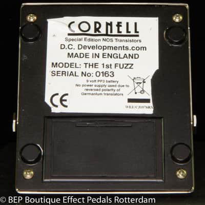 Cornell First Fuzz 1st Fuzz NOS NKT275 White Dot Guitar Pedal s/n 0163 made in the UK image 8