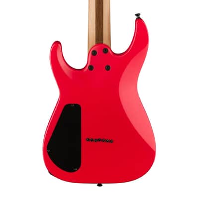 Used Jackson Pro Plus Series DK Modern MDK7 HT - Satin Red w/ Black Bevels image 7