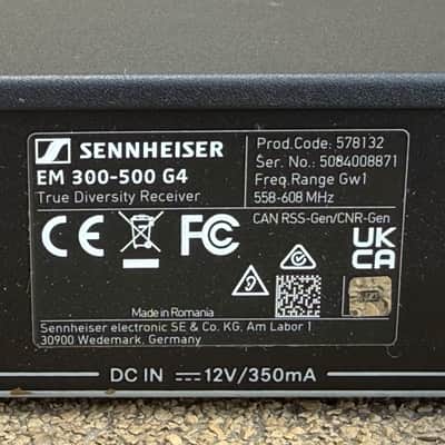 Immagine Sennheiser EW 500 G4-965 Handheld Wireless Microphone System with MMK 965 Capsule (GW1-Band: 558-608 MHz) 2010s - Black - 3