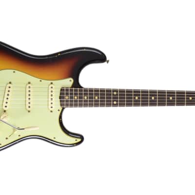 Fender Custom Shop Masterbuilt (Paul Waller) 1961 Relic Stratocaster 3 Tone Sunburst image 2