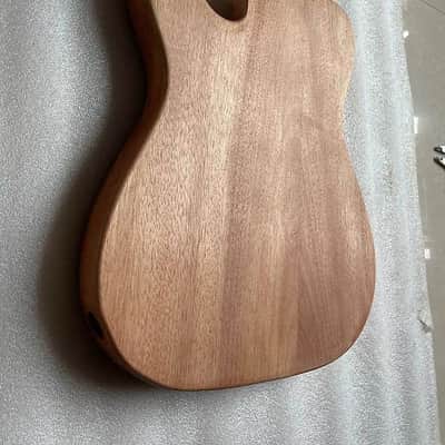 Unfinished Mahogany Wood Telecaster Tele Style Guitar Body image 4