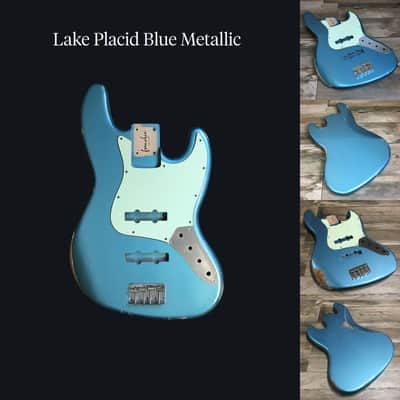 Made to Order - FRANCHIN Uranius bass body Relic Aged 100% Nitro Lacquer (Sunburst/ Black/ White/ Blue/ Green/ Yellow/ Red/ Pink/ Burgundy/ Purple/ Gold/ Silver, etc.) Basswood Poplar Jazz-Bass Style Made in Italy image 6