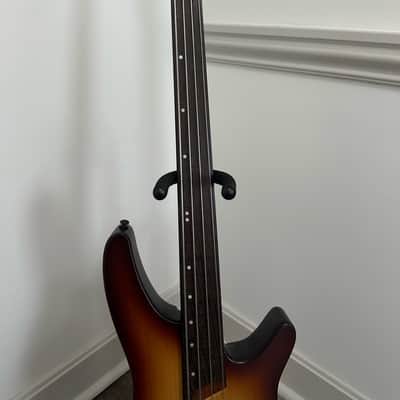 Ibanez SRH500F-NNF Bass Workshop Fretless Soundgear 2017 - Present - Natural Browned Burst Flat image 3