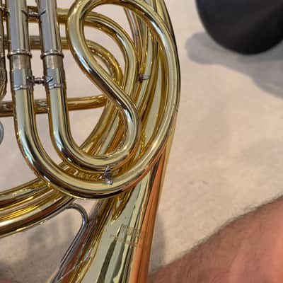 Yamaha YHR-314II Standard F Single French Horn 2010s - Lacquered Brass image 5