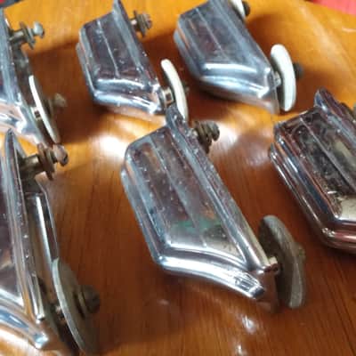 Rogers SWIVOMATIC 4 Bass Drum Beavertail LUGS 1960'S Cleveland SPRING INSERTS FELTS NO TARIFFS image 14