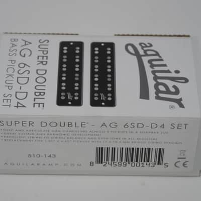 Aguilar AG 6SD-D4 Super Double 6-String Bass Humbucker Set 2017 - Present - Black image 1