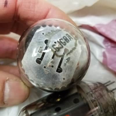 Sylvania etc. Pair (2) 6JG6A Novar AT1000 Weak Vacuum Tubes Beam Pentode 1970-1987 image 3