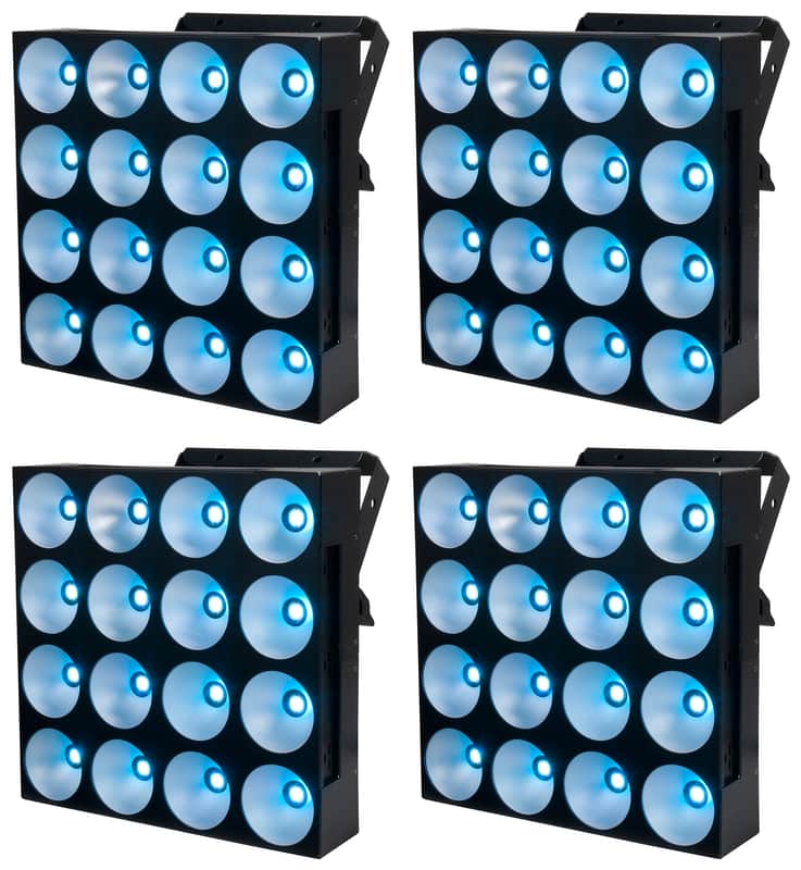 (4) American DJ DOTZ MATRIX 4 x 4 COB RGB LED DMX Pixel Map Wash/Blinder Lights image 1