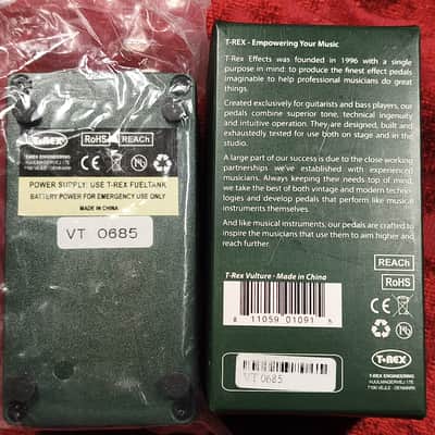 T-Rex Vulture Distortion Pedal – NOS / Demo Mint Condition (Discontinued Rare Find) with OVP, Torx Key & Spare Screws image 4