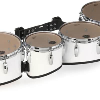 Mapex Qualifier Marching Tenor Drum Quad - 8/10/12/13-inch - Gloss White image 2