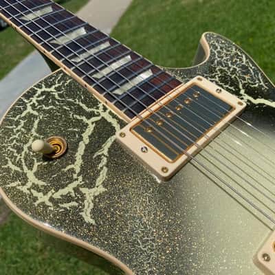 Gibson Custom Shop Les Paul Standard Gold Sparkle Roadshow - Toasted Marshmallow image 13